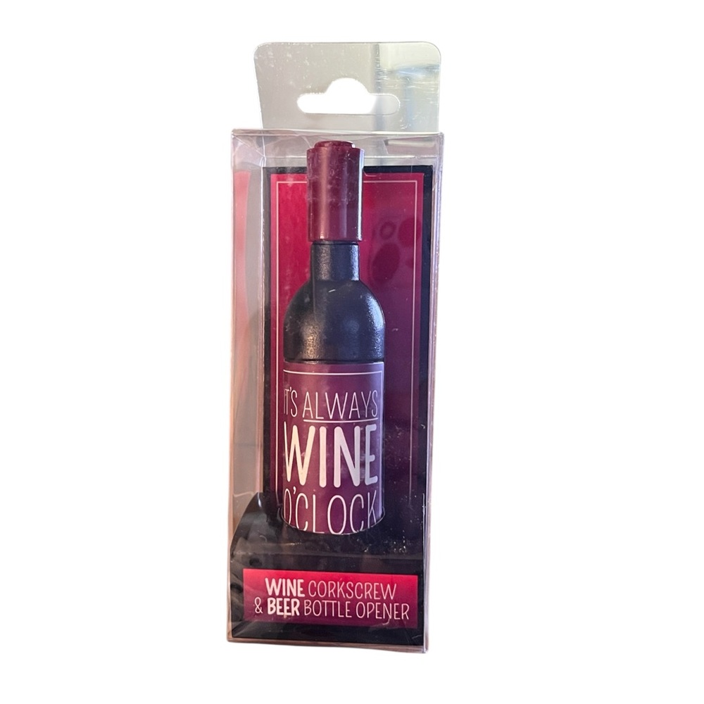 Magnetic Corkscrew Bottle Opener - It’s Always Wine O’Clock